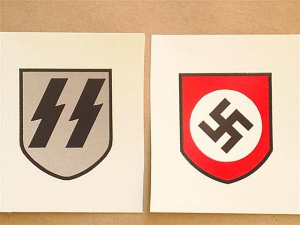 Waffen SS 2nd Pattern Helmet Decal Set